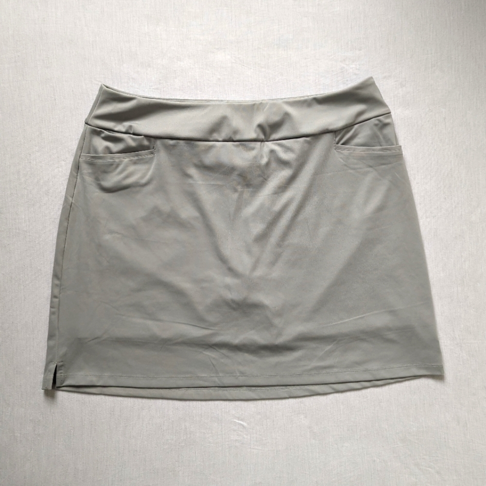 Adidas solid gray golf skort women's XXLARGE BNWT